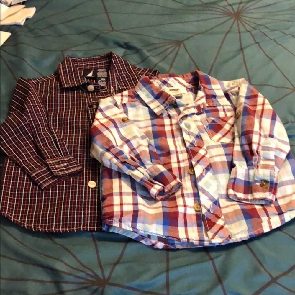 2 EUC toddler dress shirts